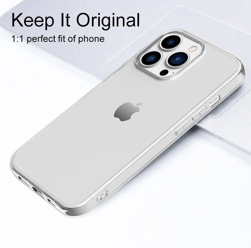 Capa de Silicone Transparente para iPhone